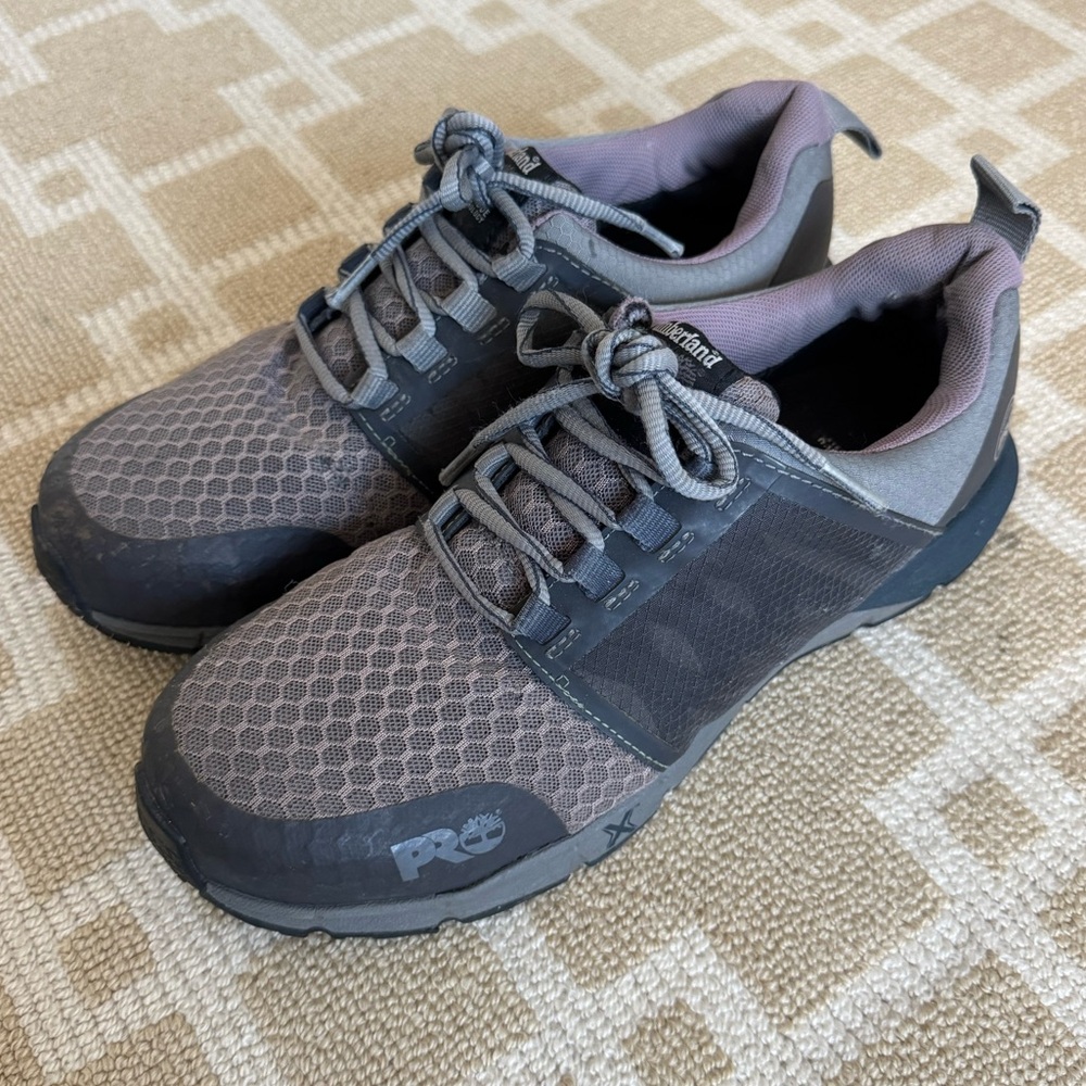Timberland PRO Radius Composite Toe Work Sneaker Utility Shoes Gray Black 8.5 - Picture 15 of 17
